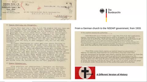 1933 letter from Church to NSDAP Thanking God for Hitler