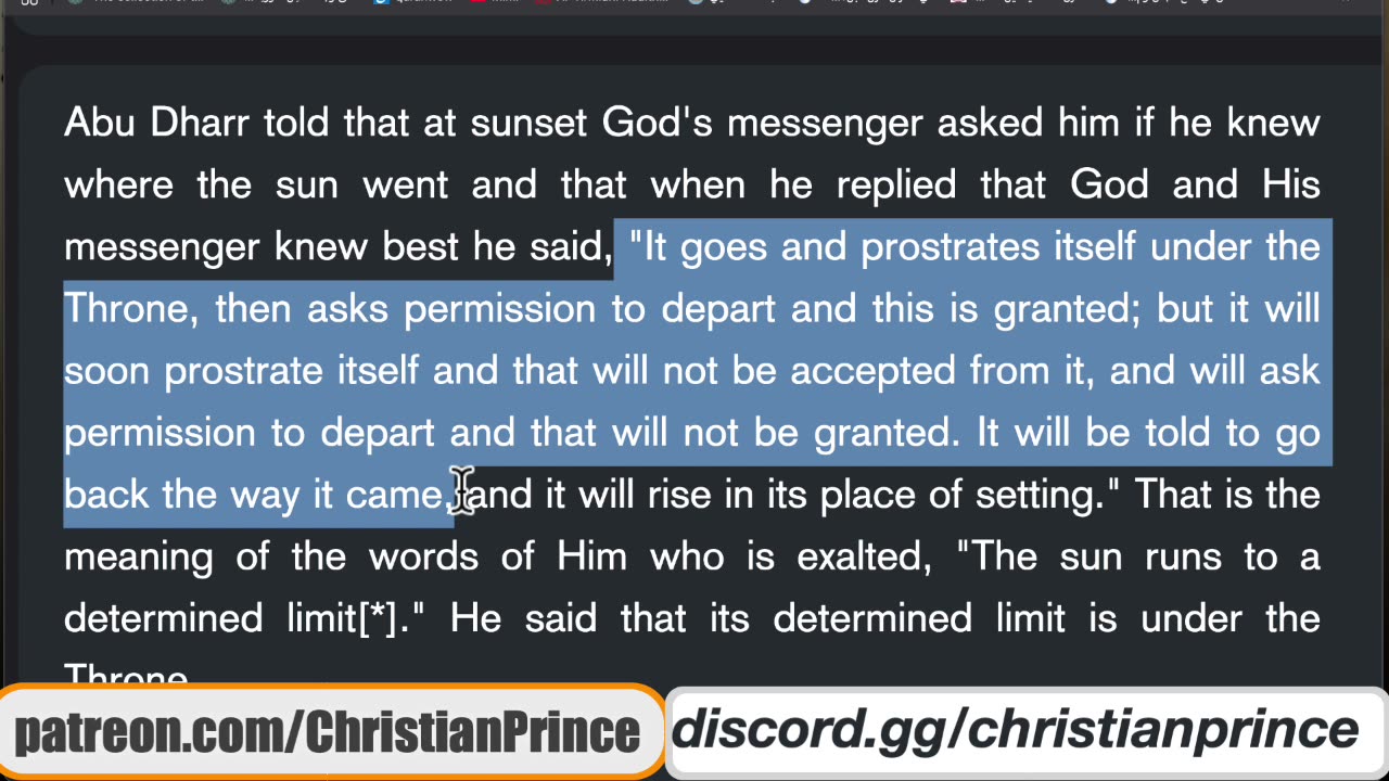 Christian prince So now we understand that your prophet is a fool