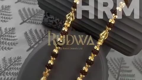 HRM | Gold Rudraksha Mala Designs 2025 |