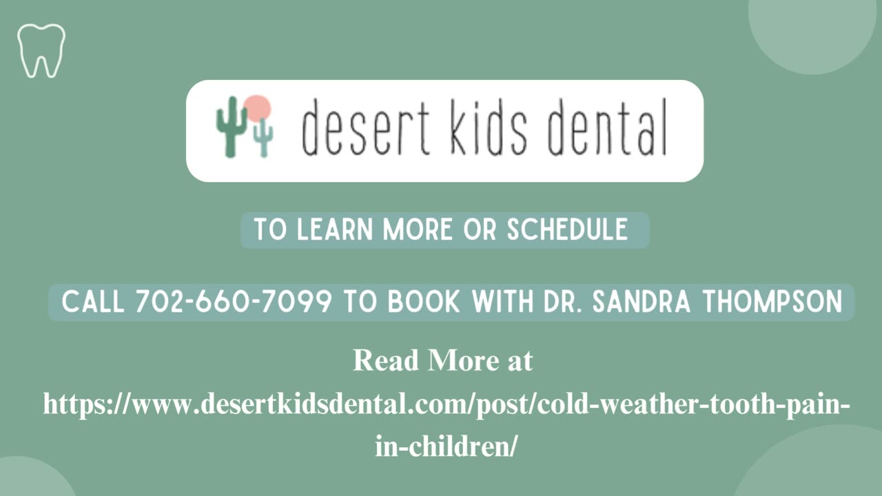 Cold Weather Tooth Pain in Children