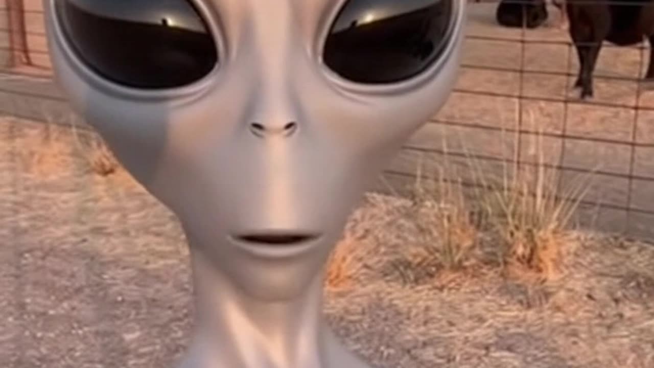 Alien observes cows 3 - Sora 2 AI VIDEO
