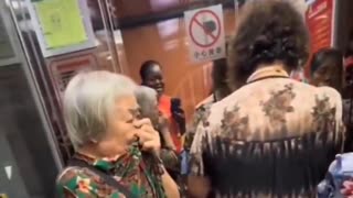 Chinese grandmothers don't like tourists.