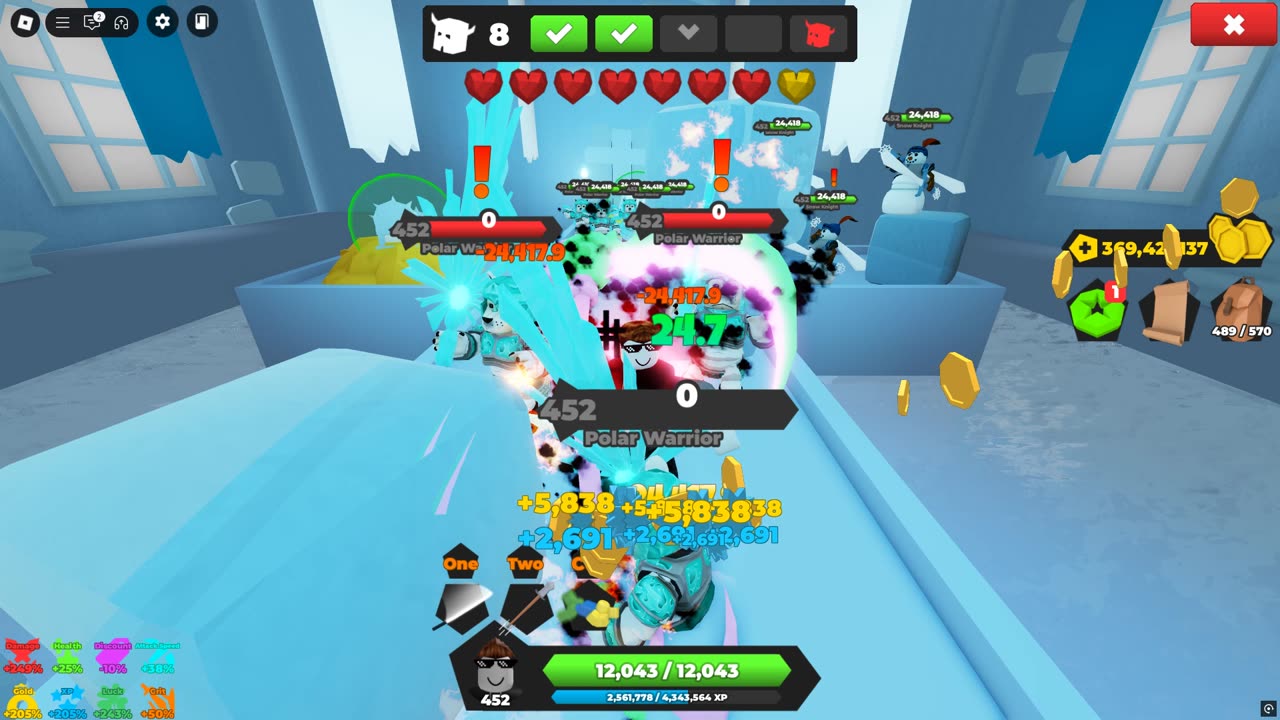 Roblox Treasure Quest Ice Palace Easy Uncapped Gameplay