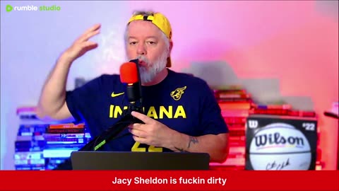 JACY DIRTY SHELDON CAN'T COMPETE ON THE PRO LEVEL SO THE REFS ALLOWED HER TO FOUL CAITLIN CLARK