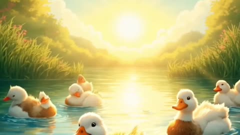 Watch these happy ducks waddle, HappyDucks #AIVideo #CuteAnimals