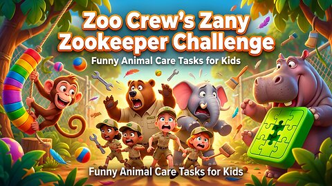 Zoo Crew’s Zany Zookeeper Challenge 🦁 Funny Animal Care Tasks for Kids Educational Cartoon
