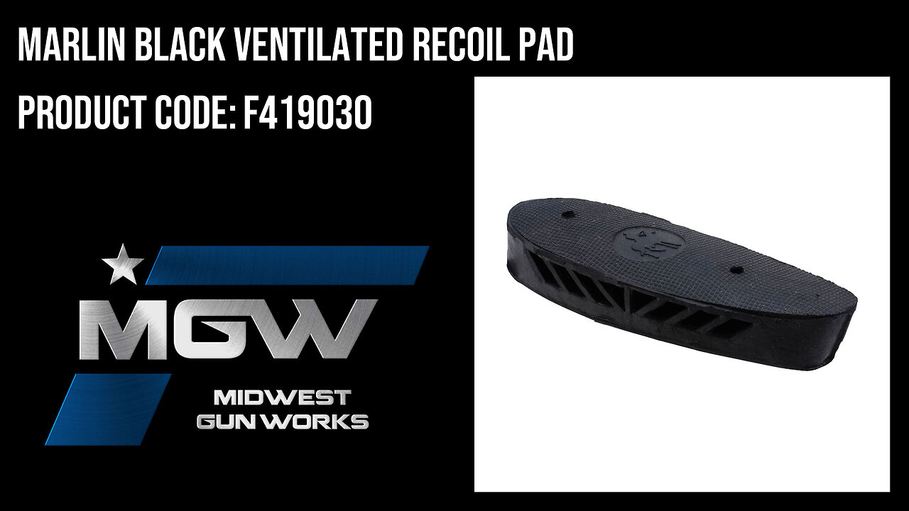Marlin Black Ventilated Recoil Pad - F419030