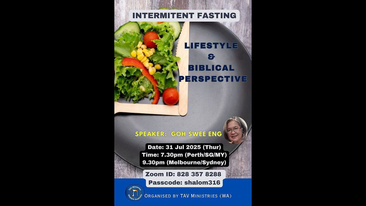 Intermittent fasting: lifestyle and biblical perspective.