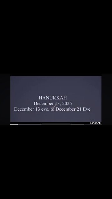 High Holy Day Alert 🔔: HANUKKAH 🕎 Dec 13th Sundown - Dec 21st Sundown