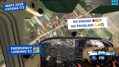 🛬 Two Engine-Out Emergencies in Virtual Cessna | MSFS 2020 Emergency Training ✈️🔥🌾