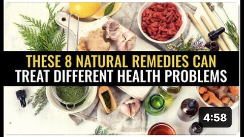 "8 Natural Remedies for Various Health Problems"