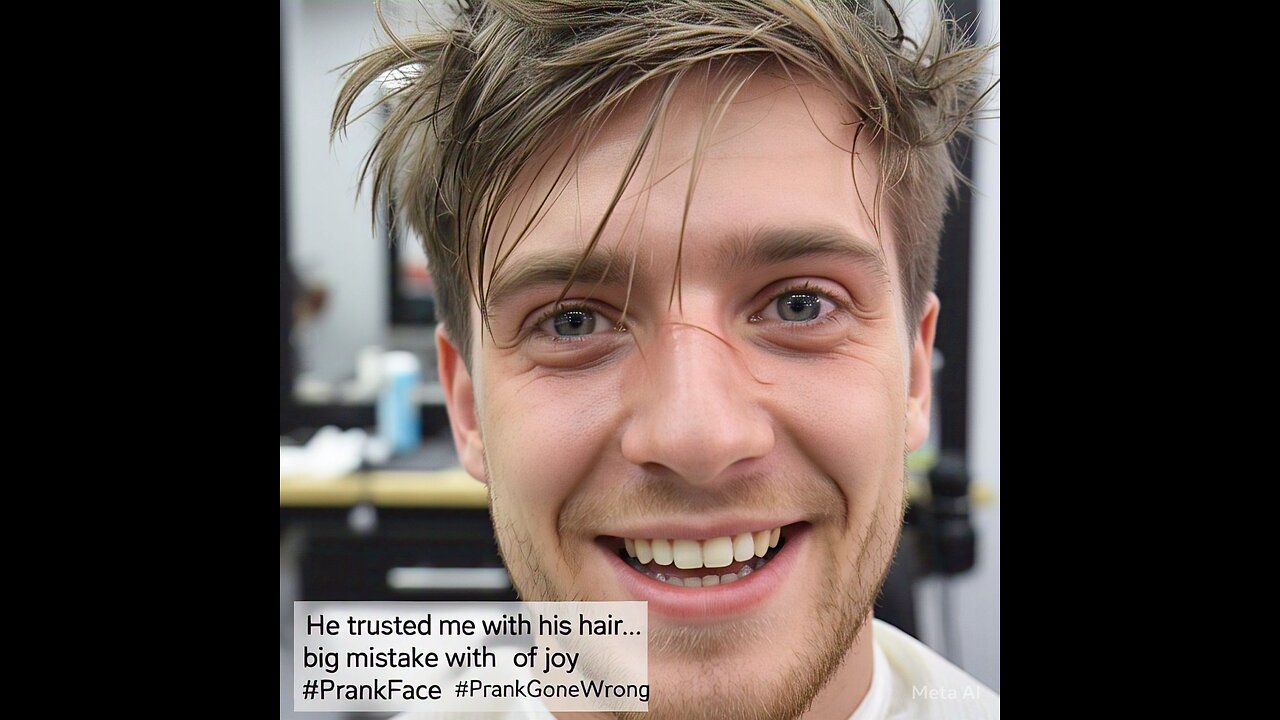 "He trusted me with his hair... big mistake 💇😂 #PrankGoneWrong"