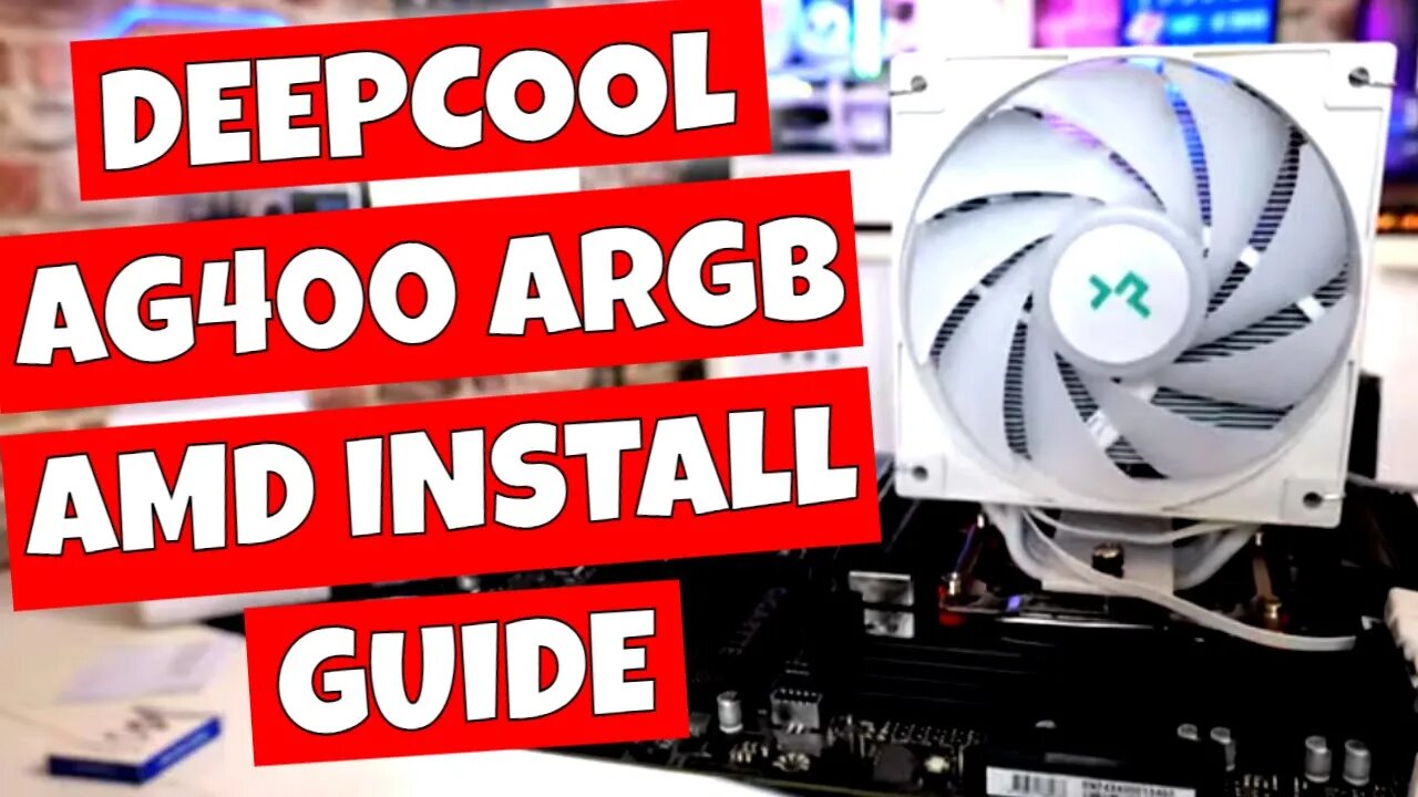 How To Install Deepcool AG400 ARGB CPU Cooler On AMD AM5 AM4 Platform