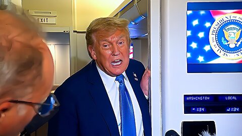 President Trump TALKS BACK to Press on Air Force One ｜ July 01, 2025