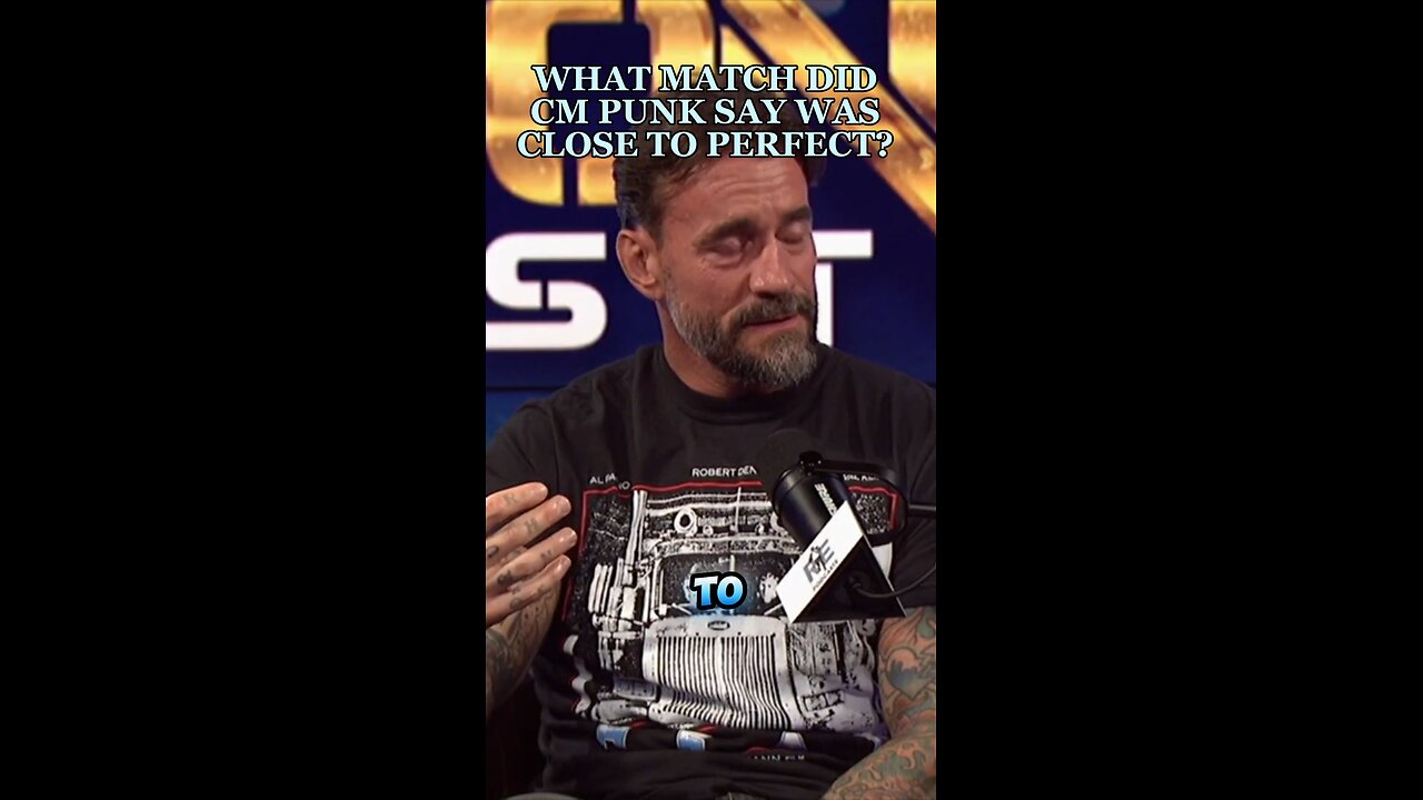 WHAT MATCH DID CM PUNK SAY IS CLOSE TO PERFECT?