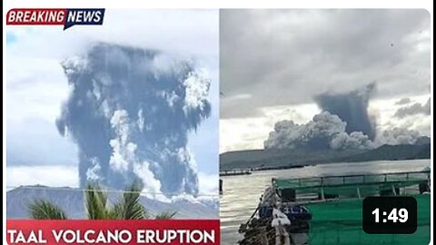 Philippines : Taal Volcano Eruption Today