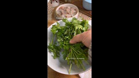 #Green coconut prawns 🥥 😋 😍