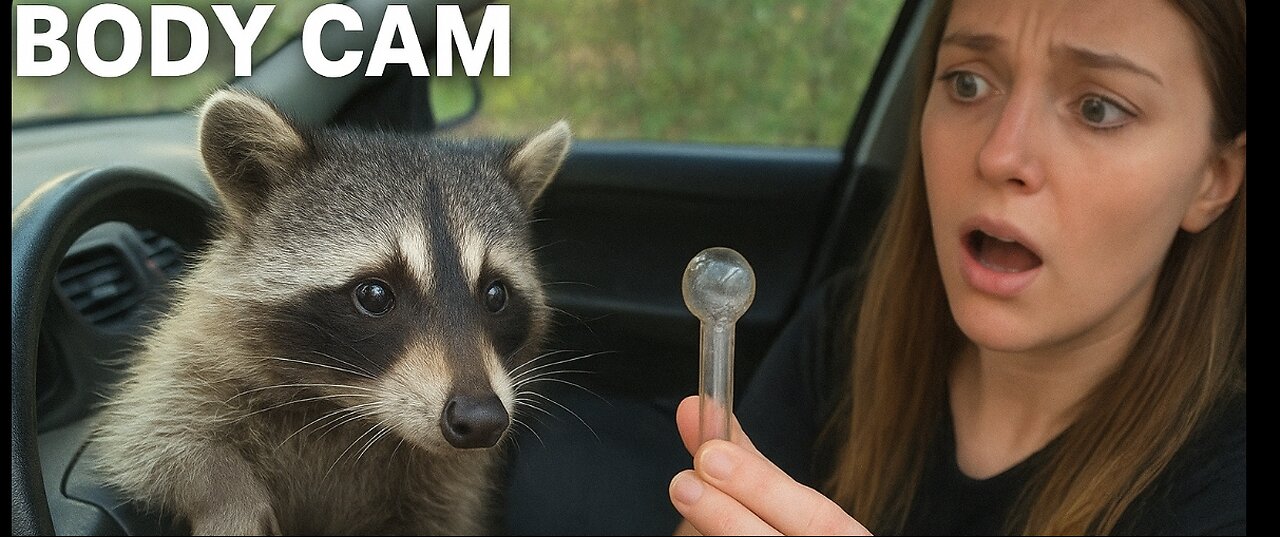 Raccoon Busts Girl With Meth Pipe on Body Cam?!