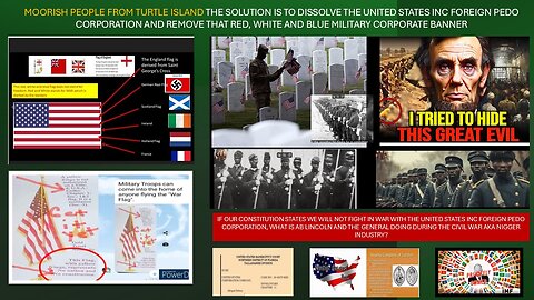 Once you know the United States INC FOREIGN PEDO DOD CORRUPTION AGAINST THE MOORS U MUST STOP IT!