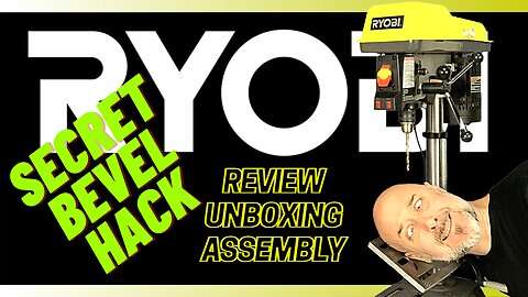 Secret Bevel Hack! Ryobi Drill Press Review, Unboxing, Assembly, How to Use. Everything is Covered!