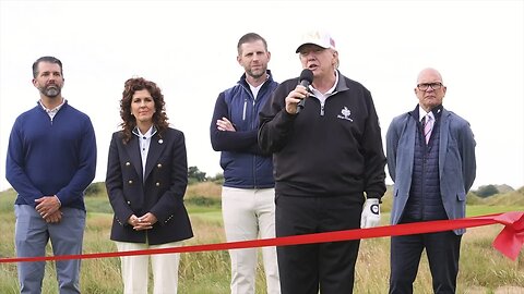Trump Speaks From the Green in Aberdeen: “Fake News? Not Today — You’re Wonderful!”