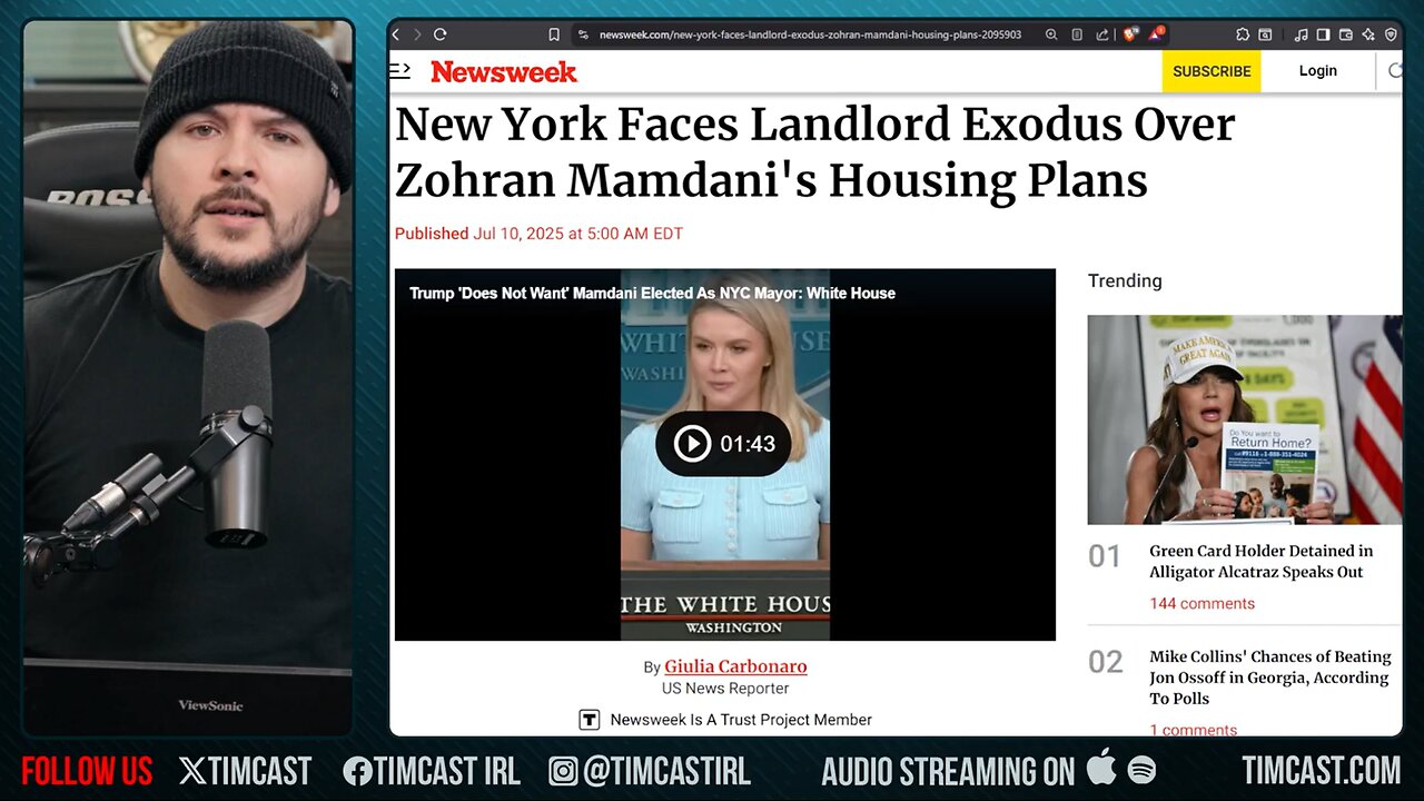 NYC HOUSING CRISIS Loom Over Zohrans Communist Housing Policies, Landlords FLEE