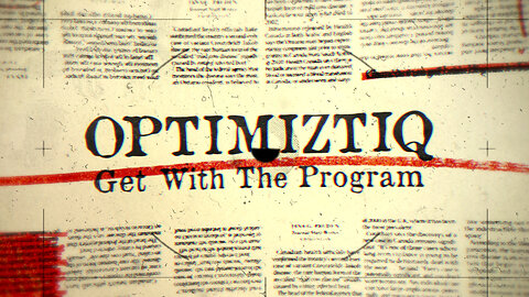 Optimiztiq - Get With The Program (Official Music Video)
