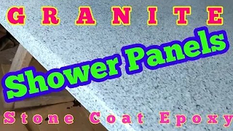 DIY Custom Granite Epoxy Shower Panels -