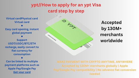 ypt//How to apply for an ypt Visa card step by step
