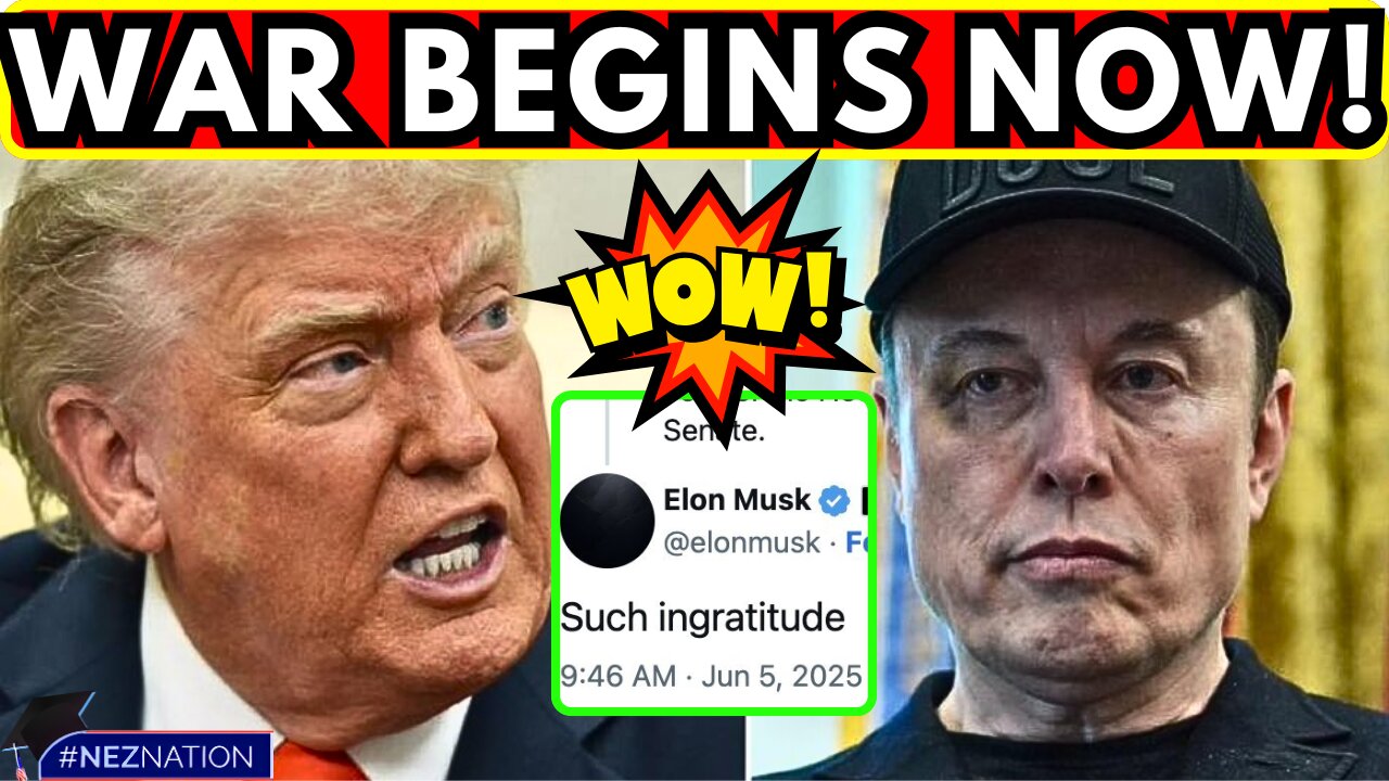 🚨Elon Musk just IGNITED War with Trump! (FULL FEUD EXPLAINED)