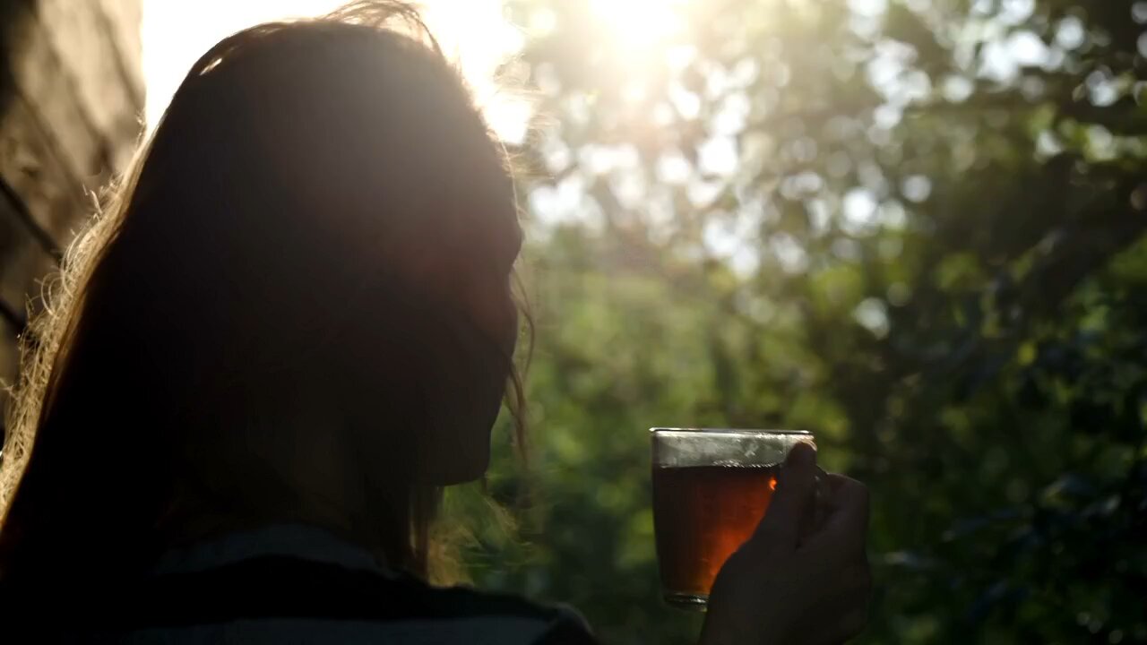 Enjoying a cup of tea on a beautiful morning☕