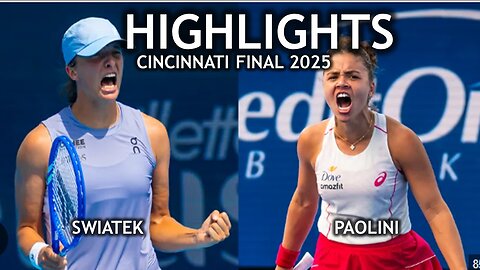 Iga Swiatek vs Jasmine Paolini Cincinnati 2025 Final | HIGHLIGHTS