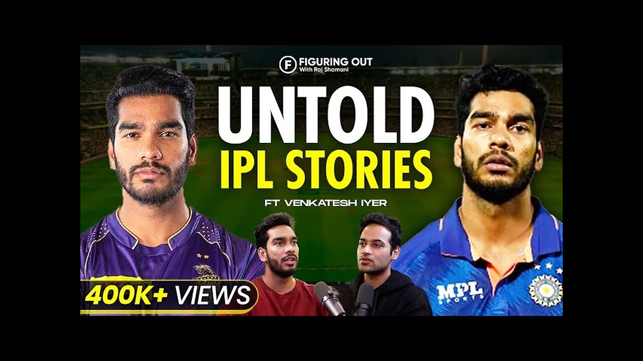 Venkatesh Iyer On IPL, Indian Cricket, MS Dhoni & SRK | FO 101 - Raj Shamani