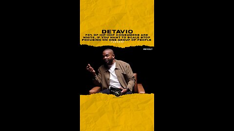 @detavio 70% of hip-hop consumers are white, if you want to scale 🛑 focusing on one group of people