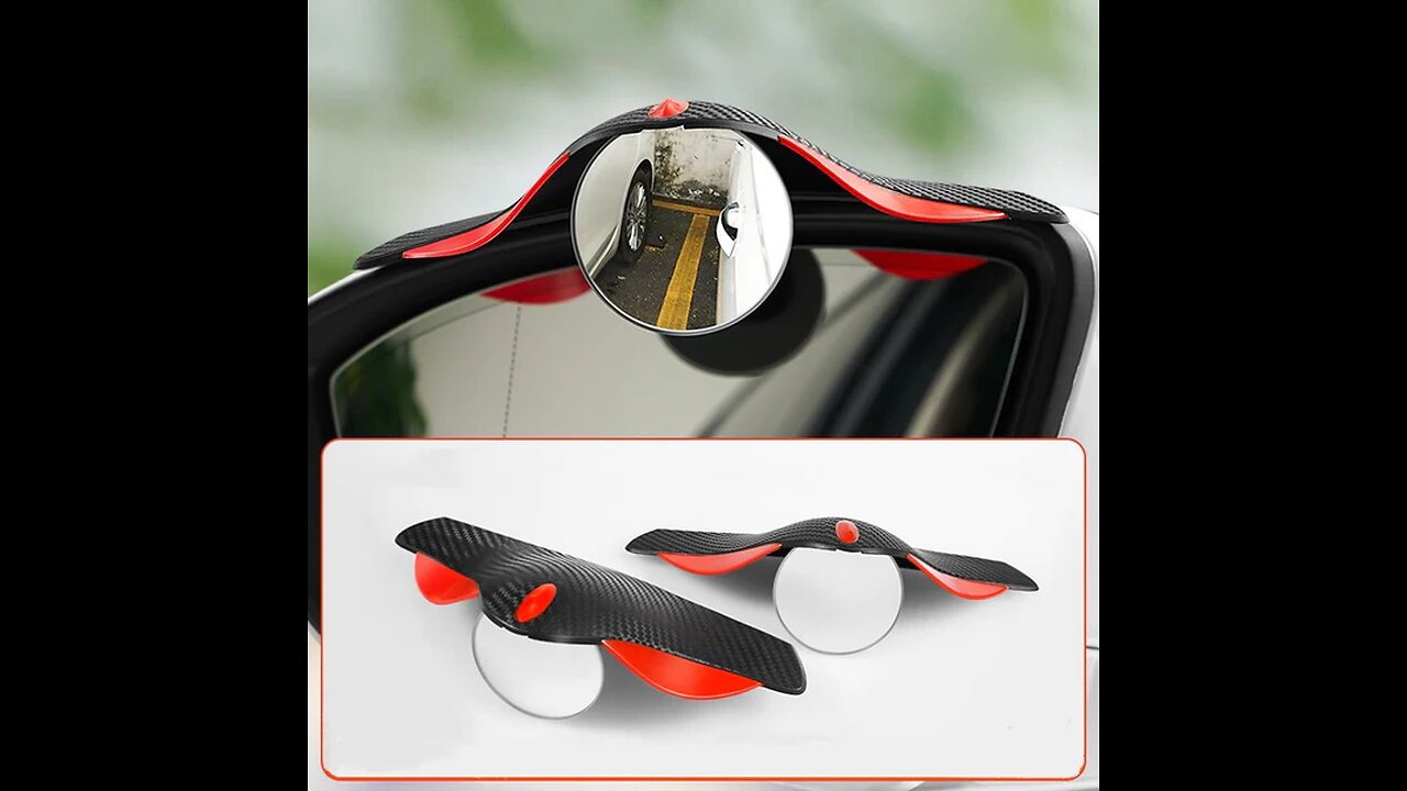 Car Reverse Rearview Mirror Rain Eyebrow Blind Spot Auxiliary Mirror Integrated