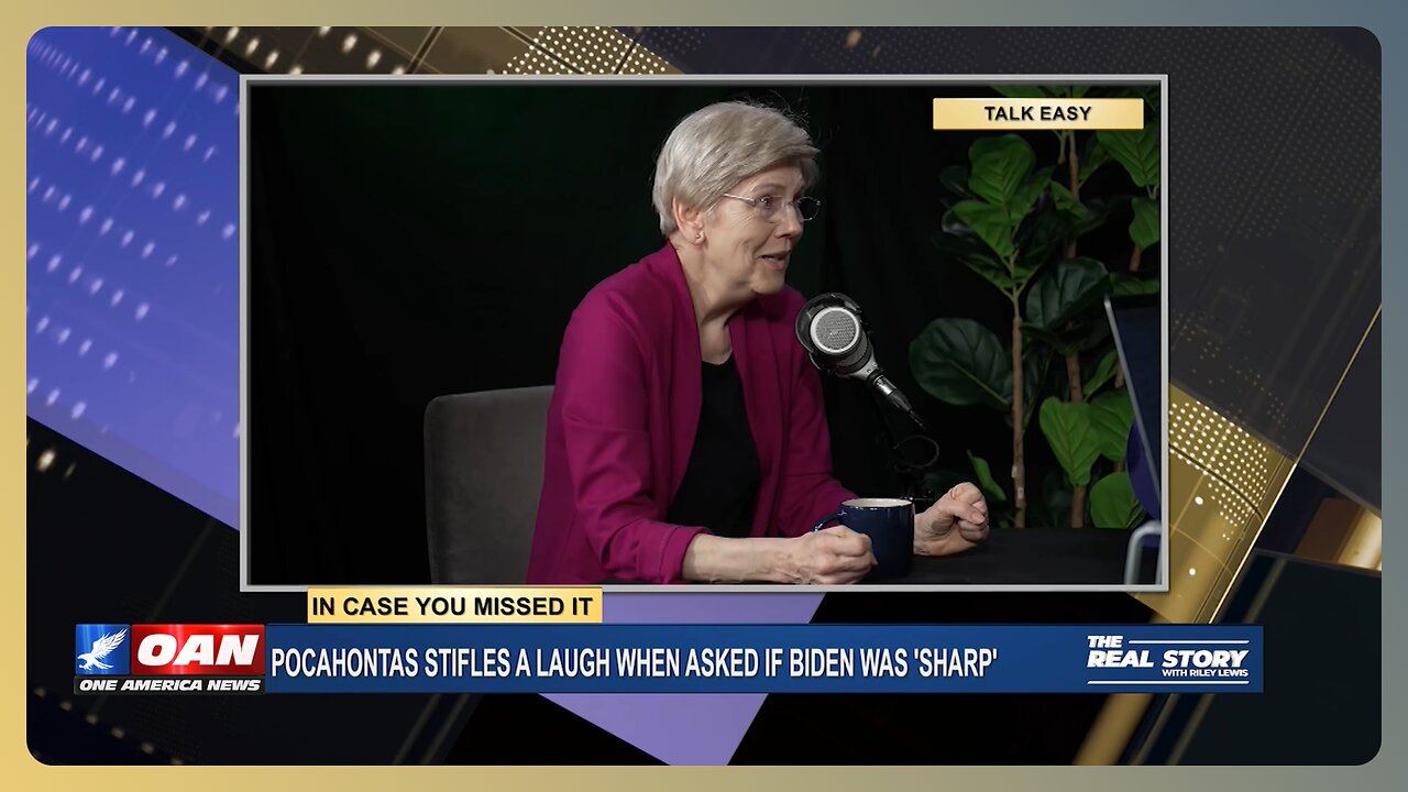 Pocahontas Stifles a Laugh When Asked if Biden Was 'Sharp' | THE REAL STORY 🇺🇸