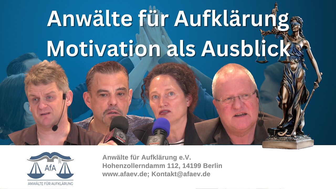 🔵➡️ Motivation als Ausblick - Podiumsdiskussion der Anwälte für Aufklärung