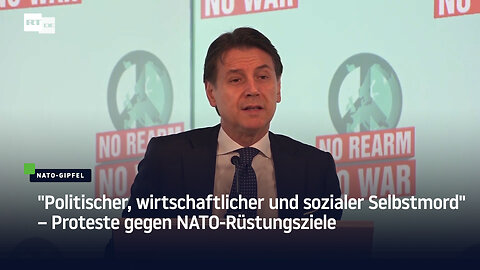 "Politischer, wirtschaftlicher und sozialer Selbstmord" – Proteste gegen NATO-Rüstungsziele