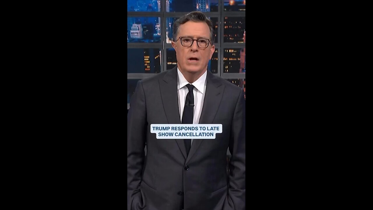 STEPHEN COLBERT to Trump, after his show got canceled: "Go f*ck yourself!"