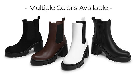 Fall Winter Booties for Night out, Work, Office, Company, Business, Weekend, Trip, Vacation, Travel