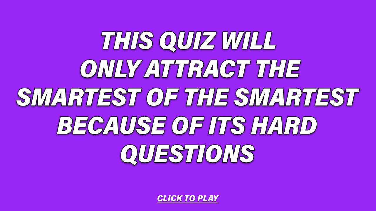 Do you belong to the Smartest of Society?