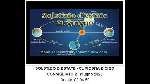 SOLSTIZIO D'ESTATE - CURIOSITA' E CIBO CONSIGLIATO 21 giugno