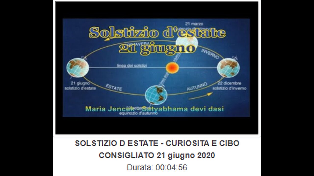 SOLSTIZIO D'ESTATE - CURIOSITA' E CIBO CONSIGLIATO 21 giugno