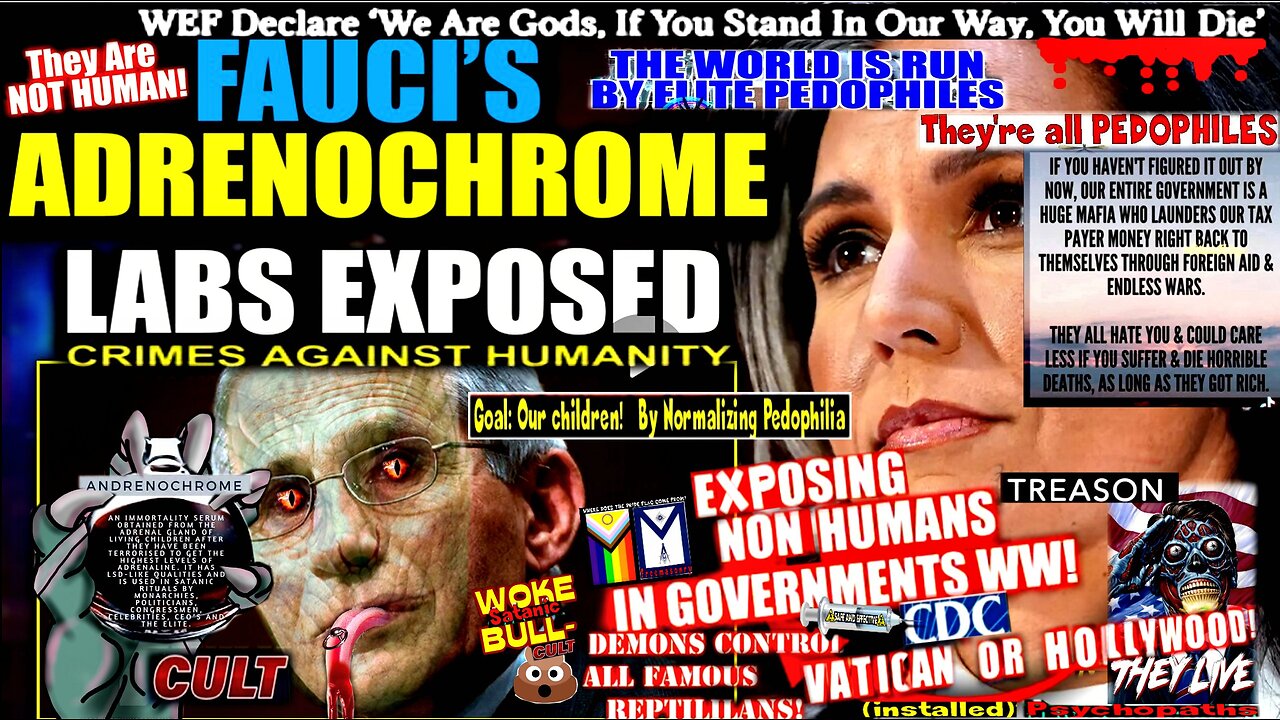 Tulsi Gabbard Exposes Fauci's Ukraine Biolabs as Adrenochrome Factories (compilation version)