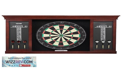 VEVOR Dartboard and Cabinet Set Official Size Complete Accessory Steel Tip Dart Review