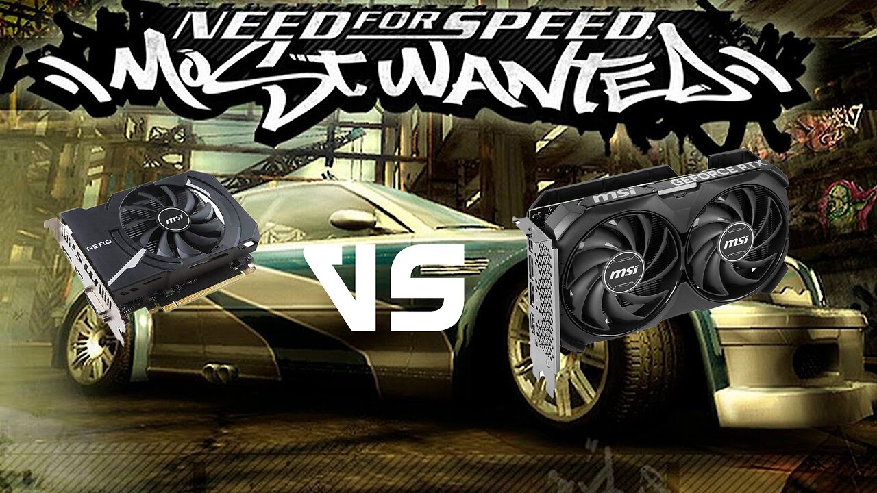 Need for Speed Most Wanted Showdown: GTX 1050 vs. RTX 4060