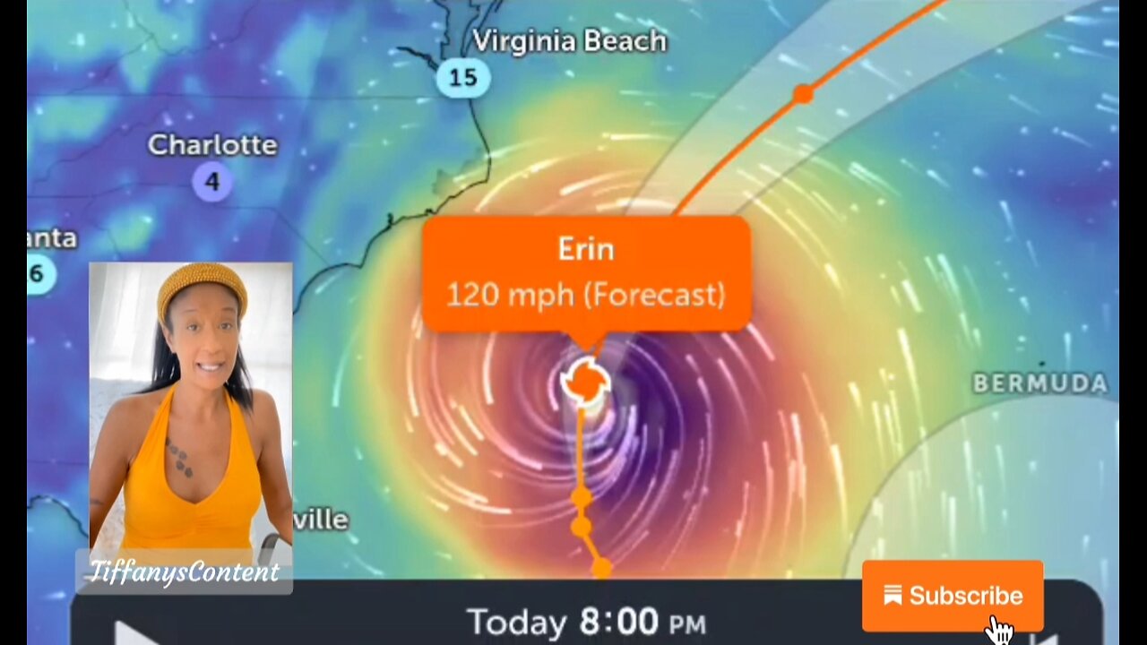 MAJOR HURRICANE ERIN 120+MPH GROWS TOWARDS THE U.S EAST COAST 🙏🏽
