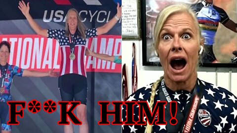 Crowd in SHOCK as Female cyclist LASHES OUT at TRANSGENDER opponent for STEALING VICTORY from her!
