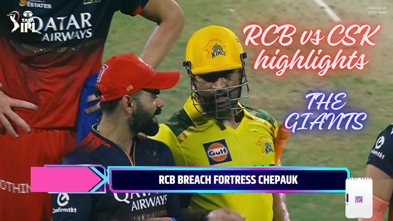 RCB vs CSK