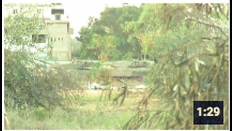"Al-Qassam Fighters Battle Israeli Tanks and Infantry with RPGs in Beit Hanon City"